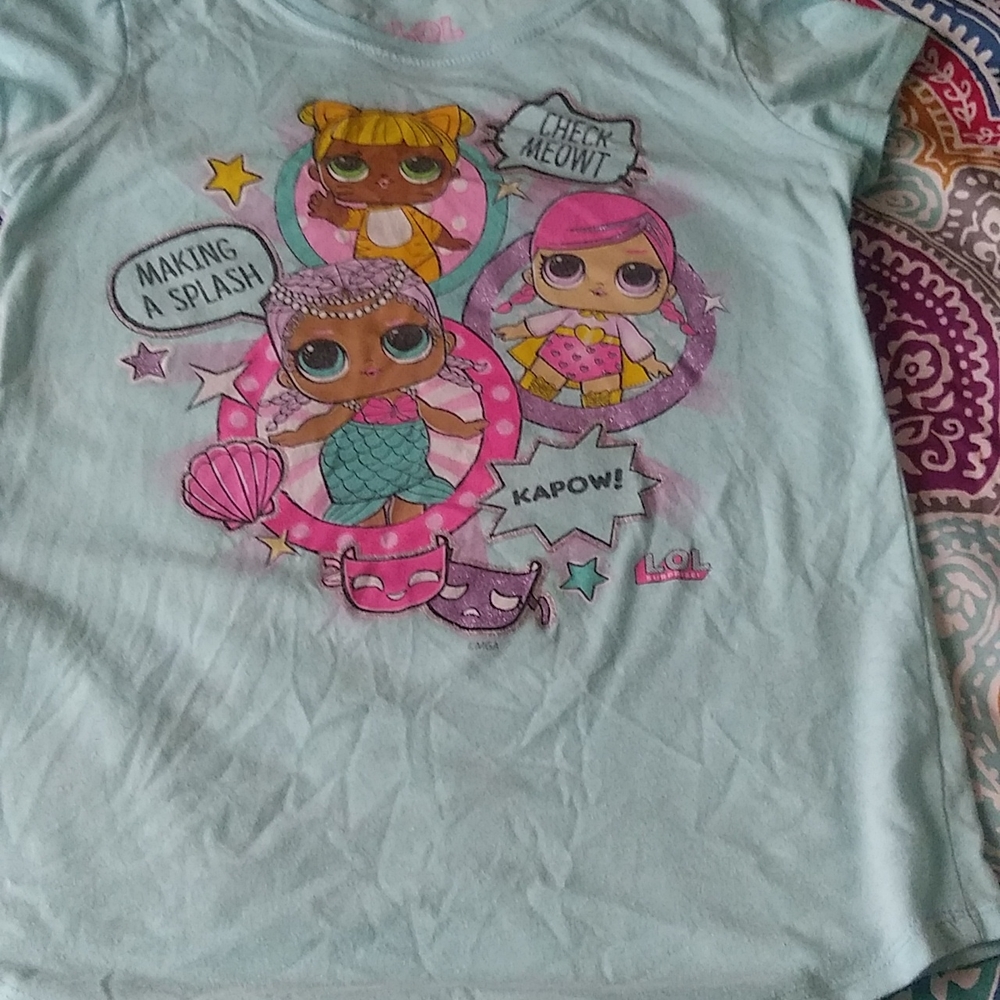 Blue little kids shirt